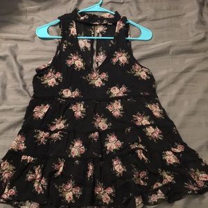 Floral American Eagle top